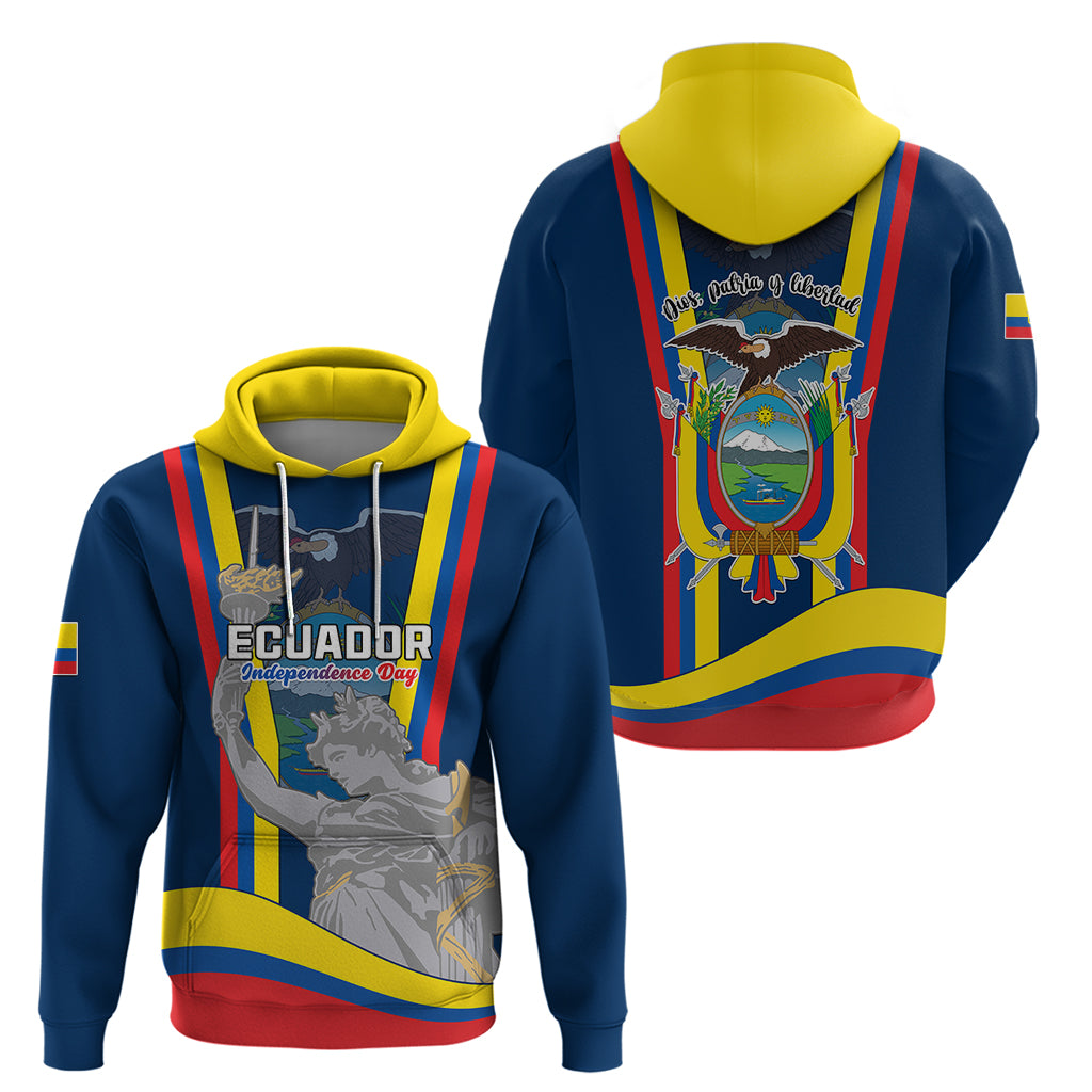Ecuador Independence Day Hoodie Monumento a la Independencia Quito 10th August - Wonder Print Shop