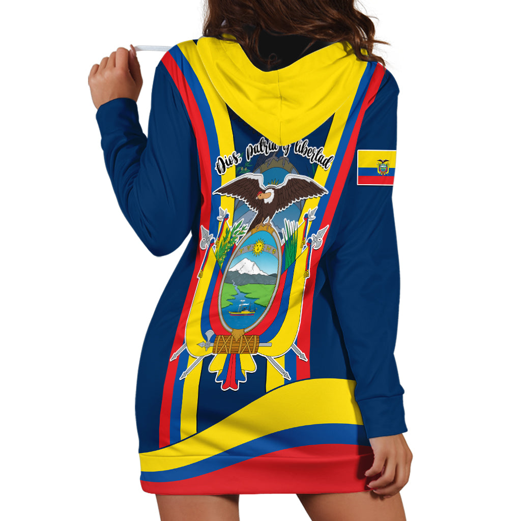 Ecuador Independence Day Hoodie Dress Monumento a la Independencia Quito 10th August - Wonder Print Shop