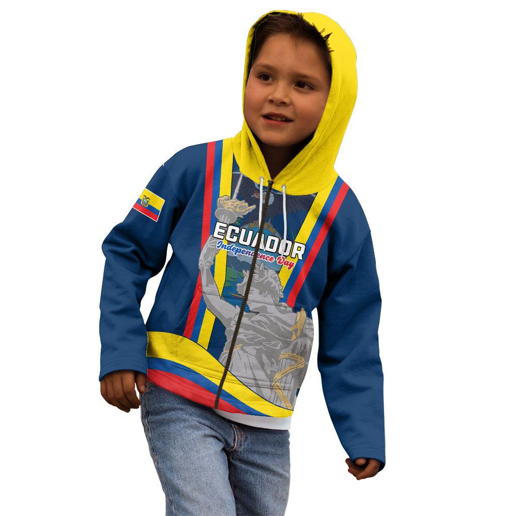 Ecuador Independence Day Kid Hoodie Monumento a la Independencia Quito 10th August - Wonder Print Shop