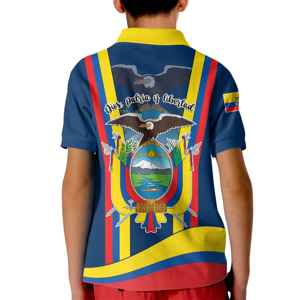 Ecuador Independence Day Kid Polo Shirt Monumento a la Independencia Quito 10th August - Wonder Print Shop