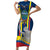 Ecuador Independence Day Short Sleeve Bodycon Dress Monumento a la Independencia Quito 10th August - Wonder Print Shop
