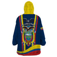 Ecuador Independence Day Wearable Blanket Hoodie Monumento a la Independencia Quito 10th August - Wonder Print Shop