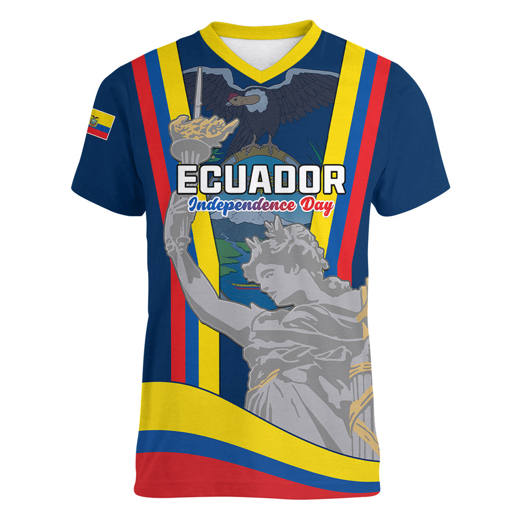 ecuador-independence-day-women-v-neck-t-shirt-monumento-a-la-independencia-quito-10th-august