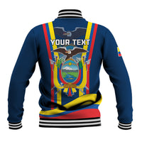 Custom Ecuador Independence Day Baseball Jacket Monumento a la Independencia Quito 10th August - Wonder Print Shop