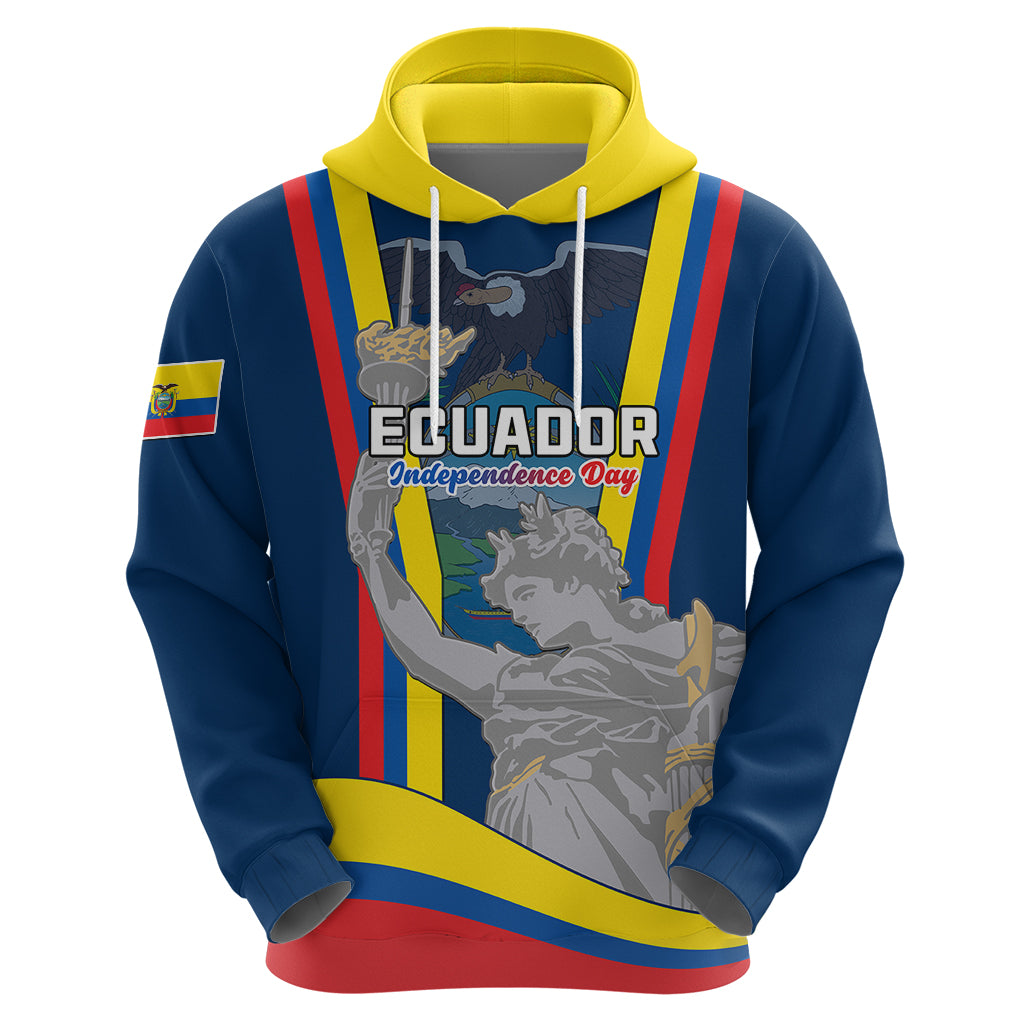 Custom Ecuador Independence Day Hoodie Monumento a la Independencia Quito 10th August - Wonder Print Shop
