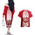 England Couples Matching Off The Shoulder Long Sleeve Dress and Hawaiian Shirt Three Lions and Tudor Rose - Wonder Print Shop