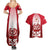 England Couples Matching Summer Maxi Dress and Hawaiian Shirt Three Lions and Tudor Rose - Wonder Print Shop