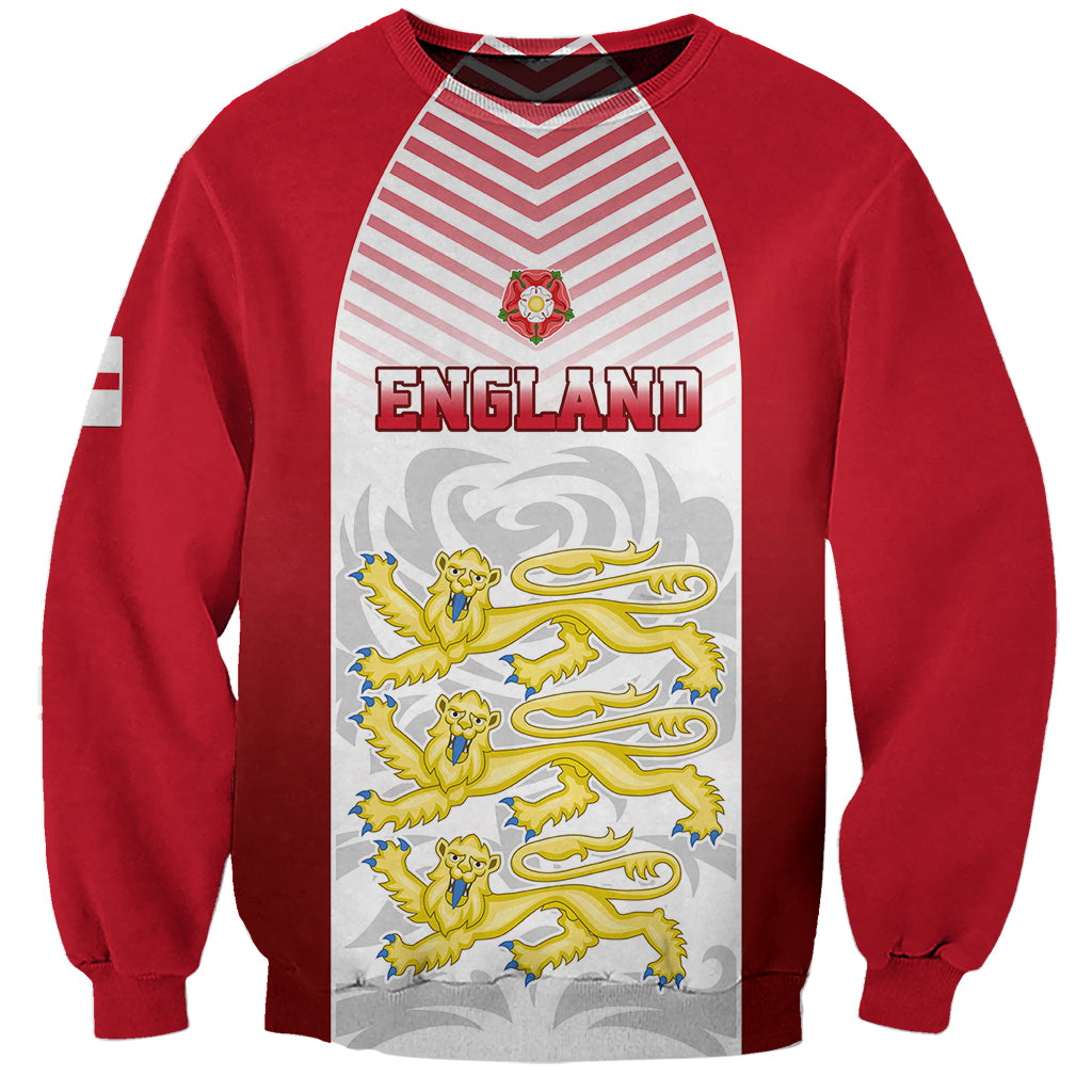 England Sweatshirt Three Lions and Tudor Rose - Wonder Print Shop