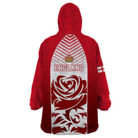 England Wearable Blanket Hoodie Three Lions and Tudor Rose - Wonder Print Shop