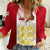 England Women Casual Shirt Three Lions and Tudor Rose - Wonder Print Shop