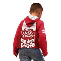 Personalised England Kid Hoodie Three Lions and Tudor Rose - Wonder Print Shop