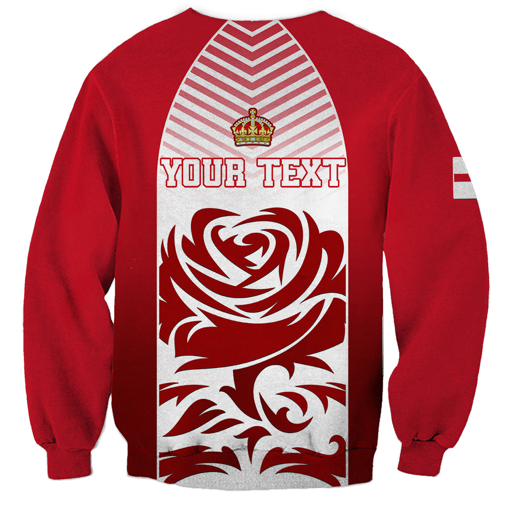 Personalised England Sweatshirt Three Lions and Tudor Rose - Wonder Print Shop