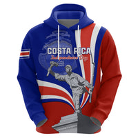 Costa Rica Independence Day Hoodie Juan Santamaria National Hero - Wonder Print Shop