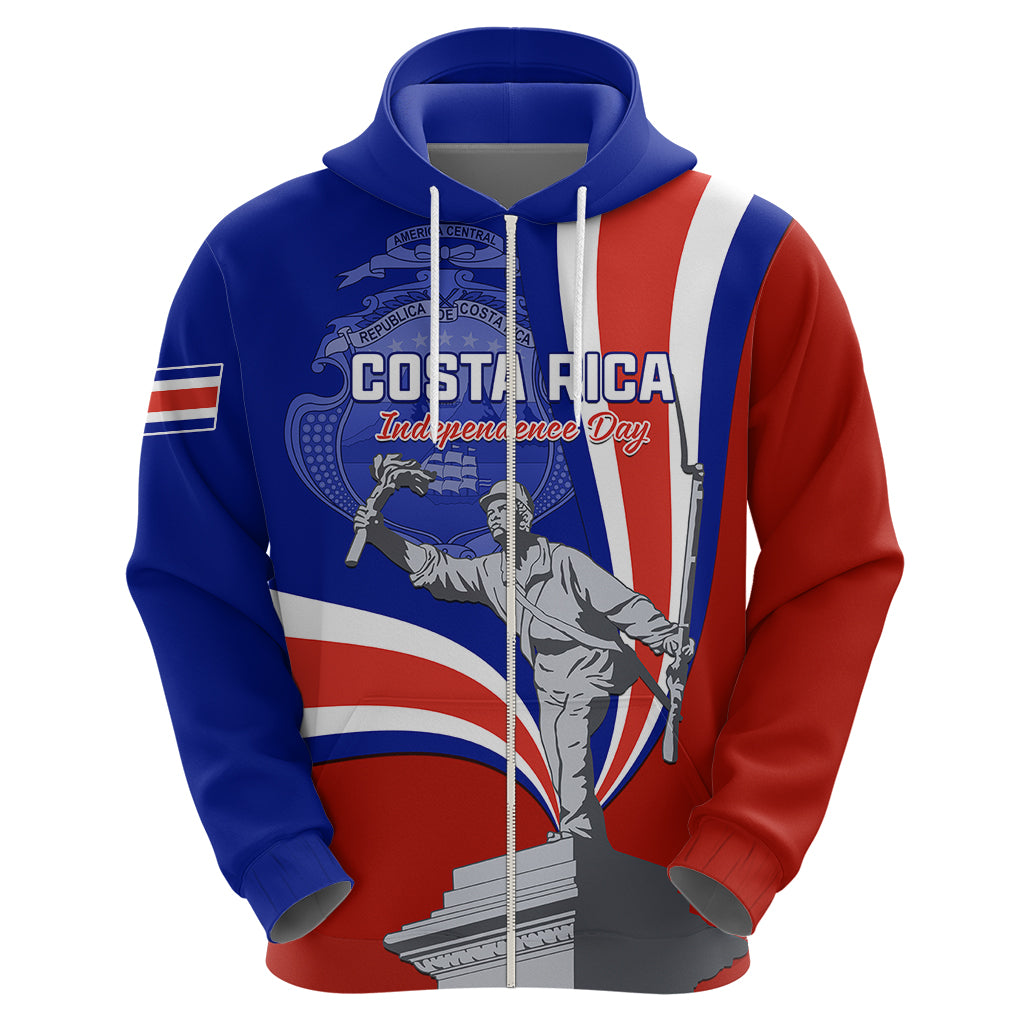 Costa Rica Independence Day Hoodie Juan Santamaria National Hero - Wonder Print Shop