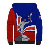 Costa Rica Independence Day Sherpa Hoodie Juan Santamaria National Hero - Wonder Print Shop