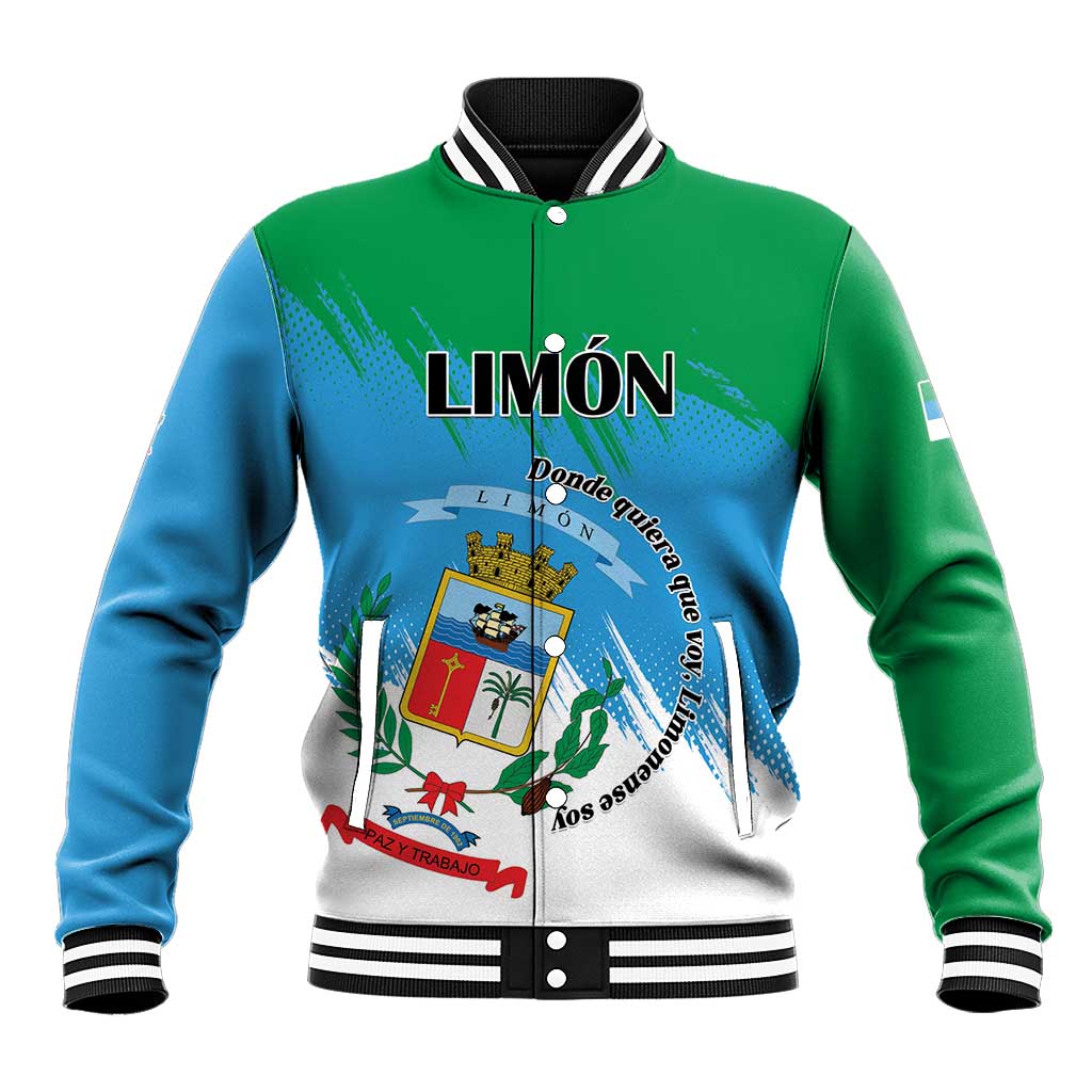Personalized Costa Rica Limón Province Baseball Jacket Donde Quiera Que Voy Limonense Soy - Wonder Print Shop