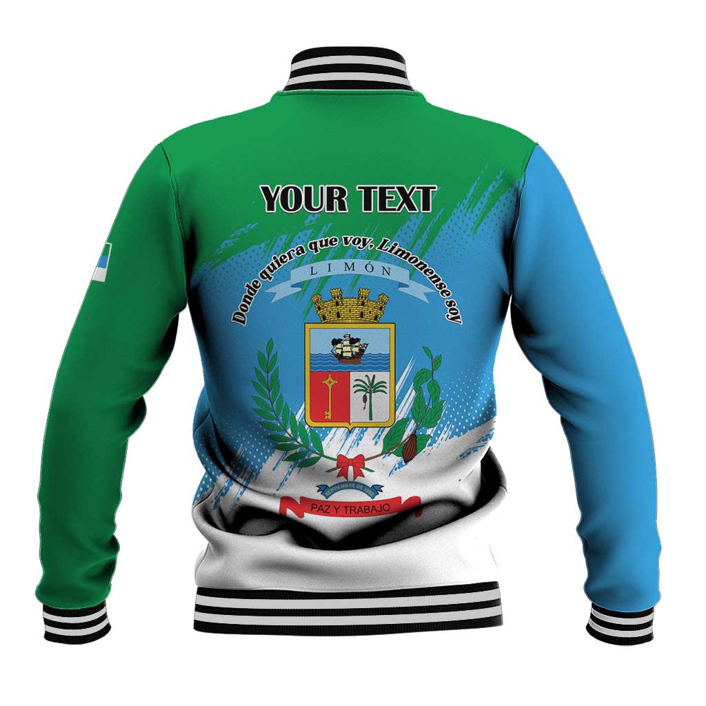 Personalized Costa Rica Limón Province Baseball Jacket Donde Quiera Que Voy Limonense Soy - Wonder Print Shop