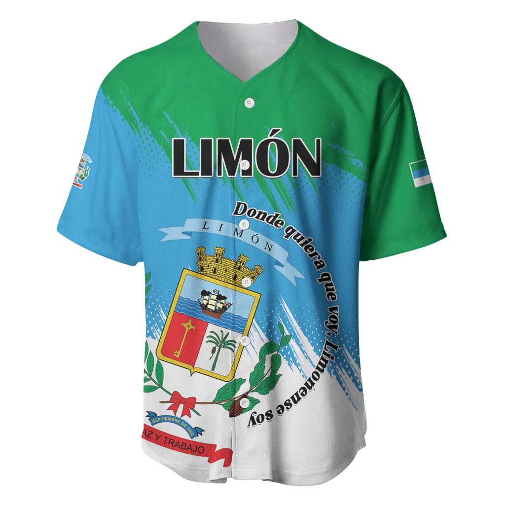 Personalized Costa Rica Limón Province Baseball Jersey Donde Quiera Que Voy Limonense Soy - Wonder Print Shop