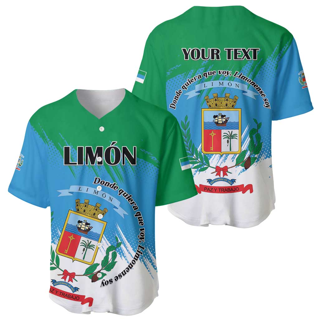 Personalized Costa Rica Limón Province Baseball Jersey Donde Quiera Que Voy Limonense Soy - Wonder Print Shop