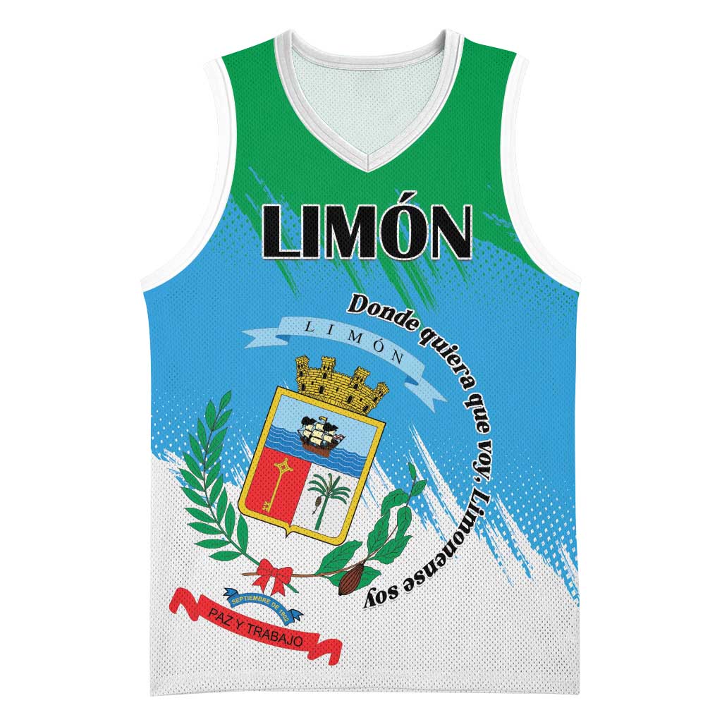 Personalized Costa Rica Limón Province Basketball Jersey Donde Quiera Que Voy Limonense Soy - Wonder Print Shop