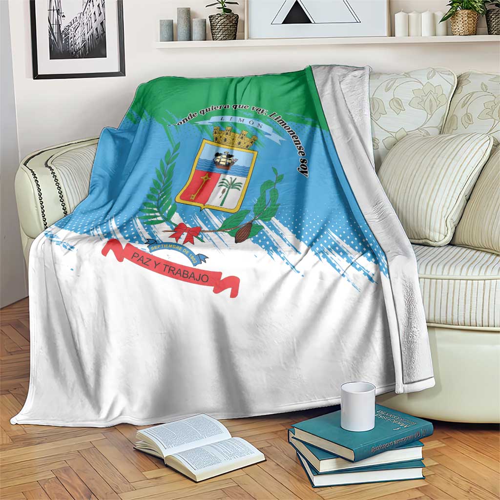 Costa Rica Limón Province Blanket Donde Quiera Que Voy Limonense Soy - Wonder Print Shop
