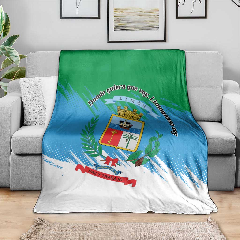 Costa Rica Limón Province Blanket Donde Quiera Que Voy Limonense Soy - Wonder Print Shop