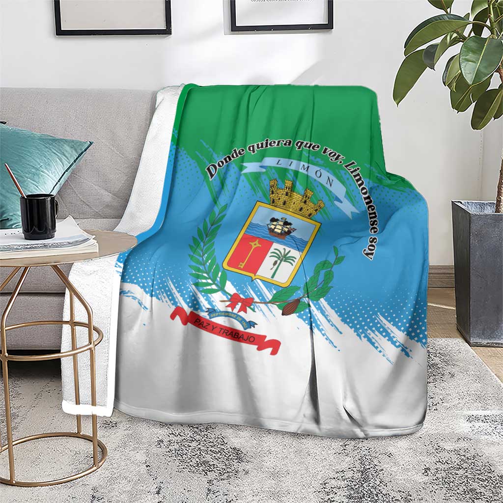 Costa Rica Limón Province Blanket Donde Quiera Que Voy Limonense Soy - Wonder Print Shop
