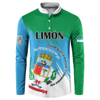 Personalized Costa Rica Limón Province Button Sweatshirt Donde Quiera Que Voy Limonense Soy - Wonder Print Shop