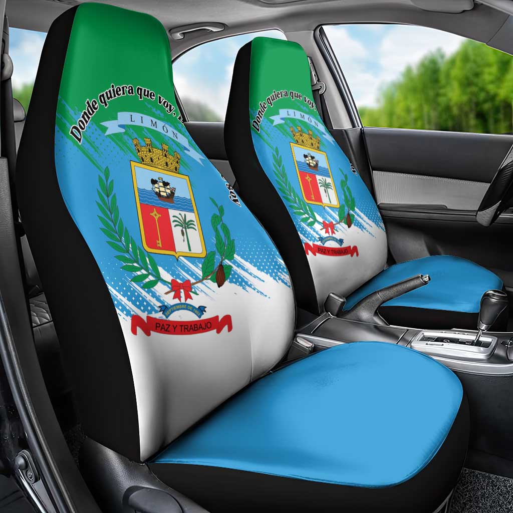 Costa Rica Limón Province Car Seat Cover Donde Quiera Que Voy Limonense Soy - Wonder Print Shop