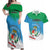 Personalized Costa Rica Limón Province Couples Matching Off Shoulder Maxi Dress and Hawaiian Shirt Donde Quiera Que Voy Limonense Soy - Wonder Print Shop