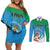 Personalized Costa Rica Limón Province Couples Matching Off Shoulder Short Dress and Long Sleeve Button Shirt Donde Quiera Que Voy Limonense Soy - Wonder Print Shop