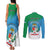 Personalized Costa Rica Limón Province Couples Matching Tank Maxi Dress and Long Sleeve Button Shirt Donde Quiera Que Voy Limonense Soy - Wonder Print Shop