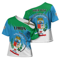 Personalized Costa Rica Limón Province Cross Shoulder Shirt Donde Quiera Que Voy Limonense Soy - Wonder Print Shop