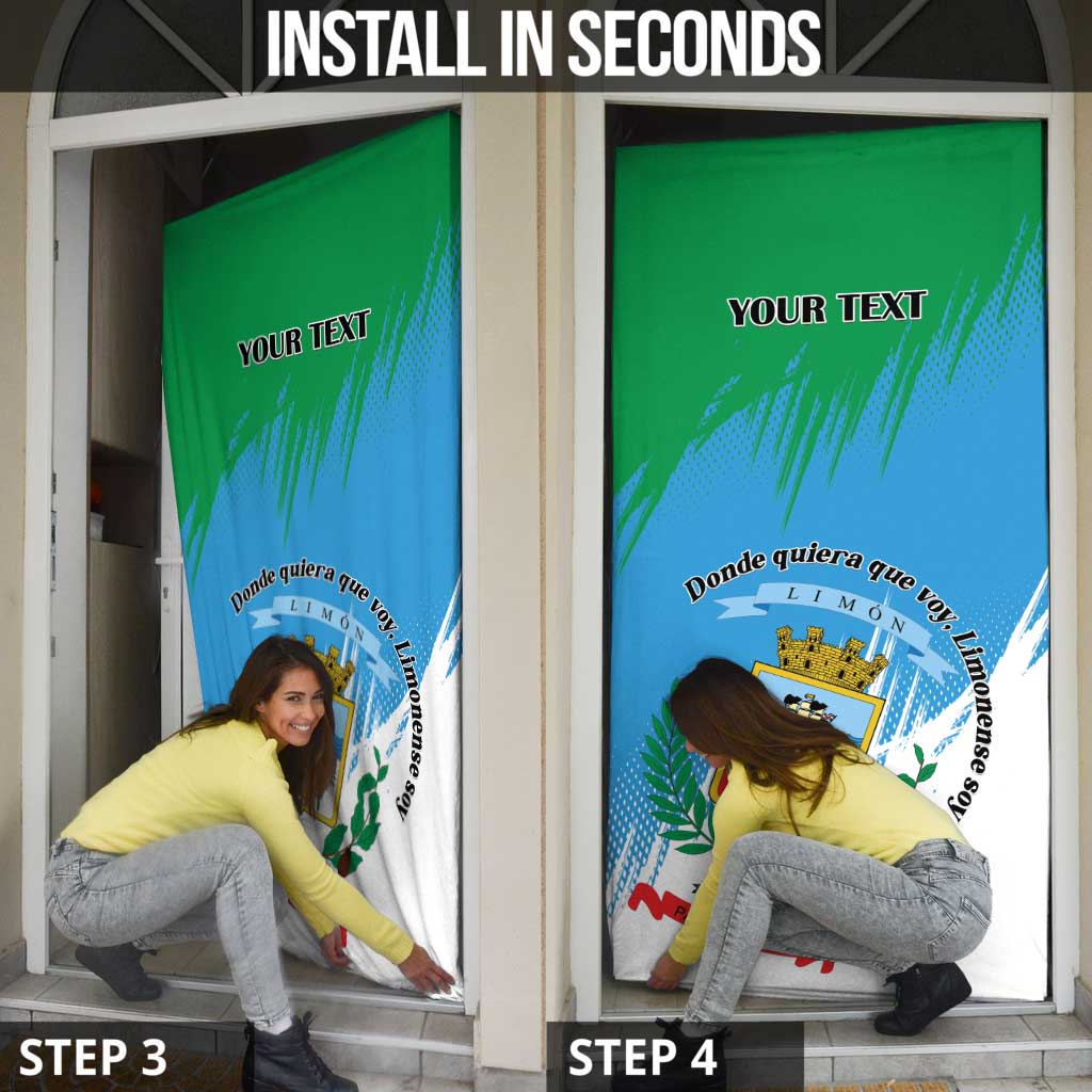 Costa Rica Limón Province Door Cover Donde Quiera Que Voy Limonense Soy - Wonder Print Shop