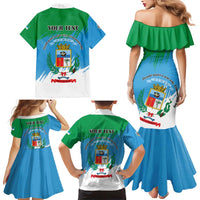 Personalized Costa Rica Limón Province Family Matching Mermaid Dress and Hawaiian Shirt Donde Quiera Que Voy Limonense Soy - Wonder Print Shop