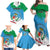 Personalized Costa Rica Limón Province Family Matching Off Shoulder Maxi Dress and Hawaiian Shirt Donde Quiera Que Voy Limonense Soy - Wonder Print Shop