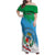 Personalized Costa Rica Limón Province Family Matching Off Shoulder Maxi Dress and Hawaiian Shirt Donde Quiera Que Voy Limonense Soy - Wonder Print Shop