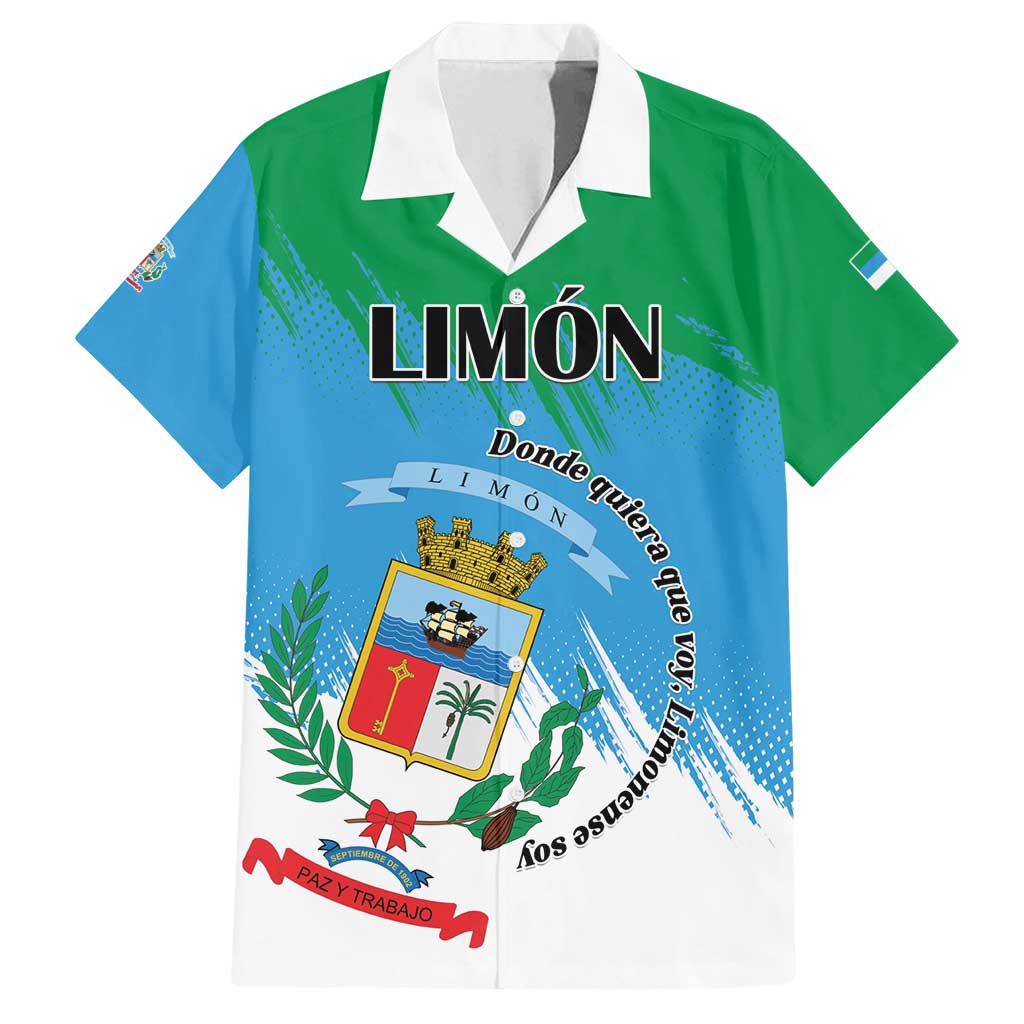 Personalized Costa Rica Limón Province Family Matching Puletasi and Hawaiian Shirt Donde Quiera Que Voy Limonense Soy - Wonder Print Shop
