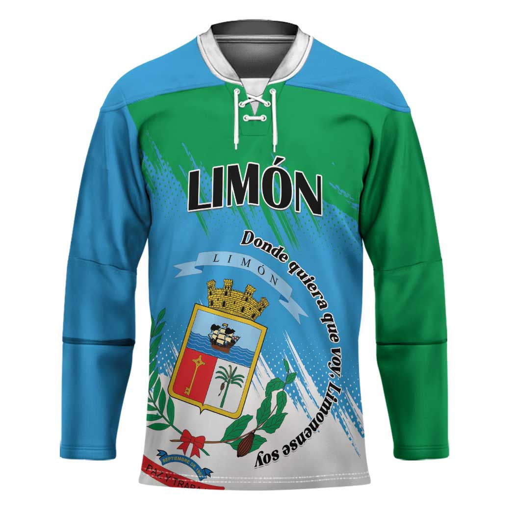 Personalized Costa Rica Limón Province Hockey Jersey Donde Quiera Que Voy Limonense Soy - Wonder Print Shop