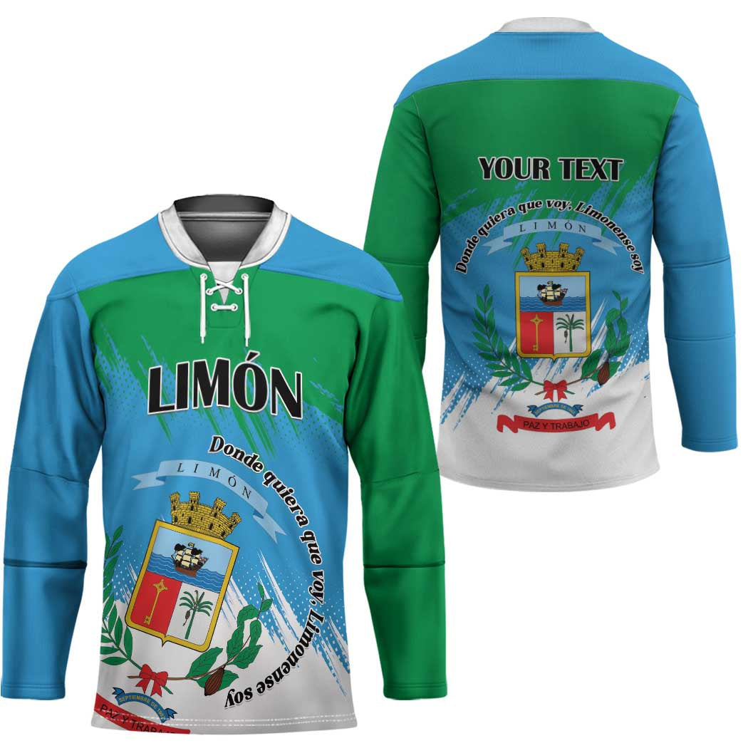 Personalized Costa Rica Limón Province Hockey Jersey Donde Quiera Que Voy Limonense Soy - Wonder Print Shop