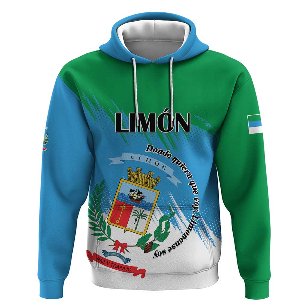Personalized Costa Rica Limón Province Hoodie Donde Quiera Que Voy Limonense Soy - Wonder Print Shop