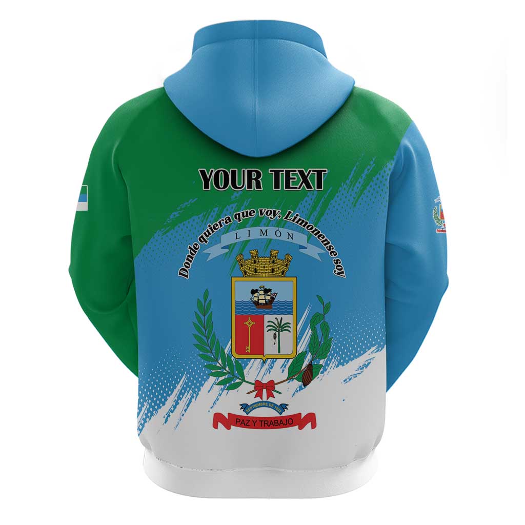 Personalized Costa Rica Limón Province Hoodie Donde Quiera Que Voy Limonense Soy - Wonder Print Shop