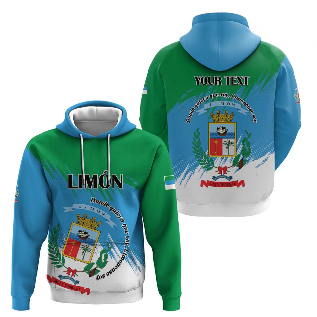 Personalized Costa Rica Limón Province Hoodie Donde Quiera Que Voy Limonense Soy - Wonder Print Shop