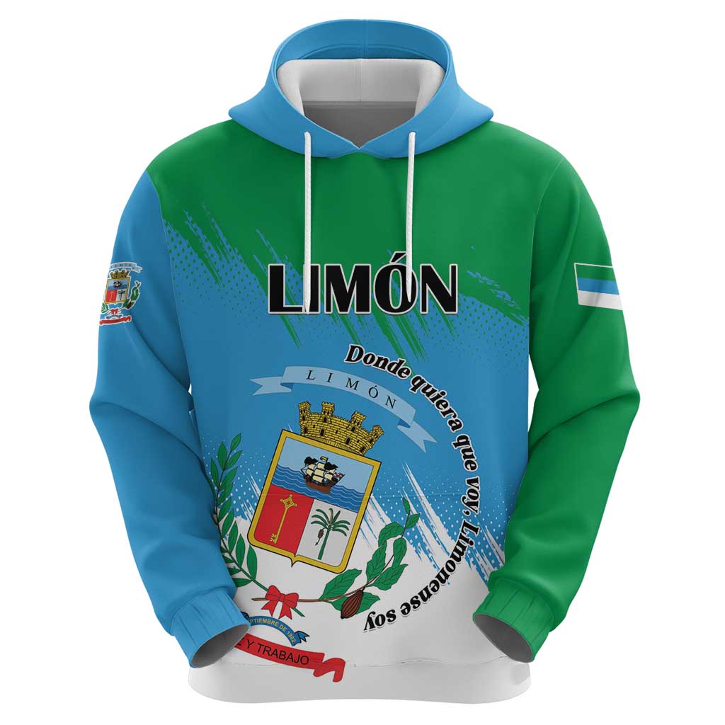 Personalized Costa Rica Limón Province Hoodie Donde Quiera Que Voy Limonense Soy - Wonder Print Shop