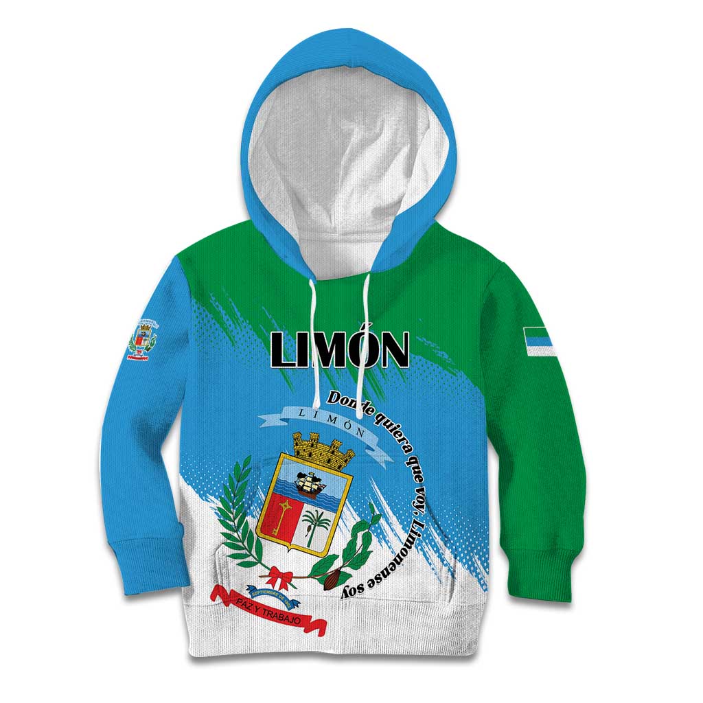 Personalized Costa Rica Limón Province Kid Hoodie Donde Quiera Que Voy Limonense Soy - Wonder Print Shop