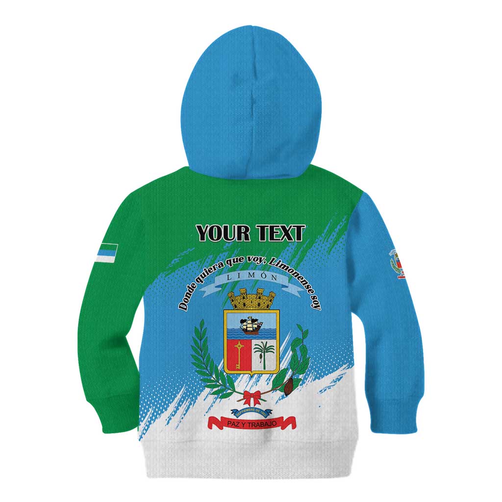 Personalized Costa Rica Limón Province Kid Hoodie Donde Quiera Que Voy Limonense Soy - Wonder Print Shop