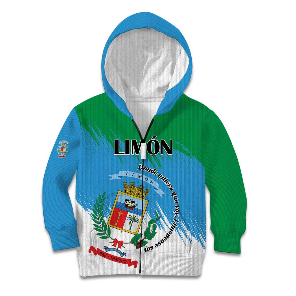 Personalized Costa Rica Limón Province Kid Hoodie Donde Quiera Que Voy Limonense Soy - Wonder Print Shop