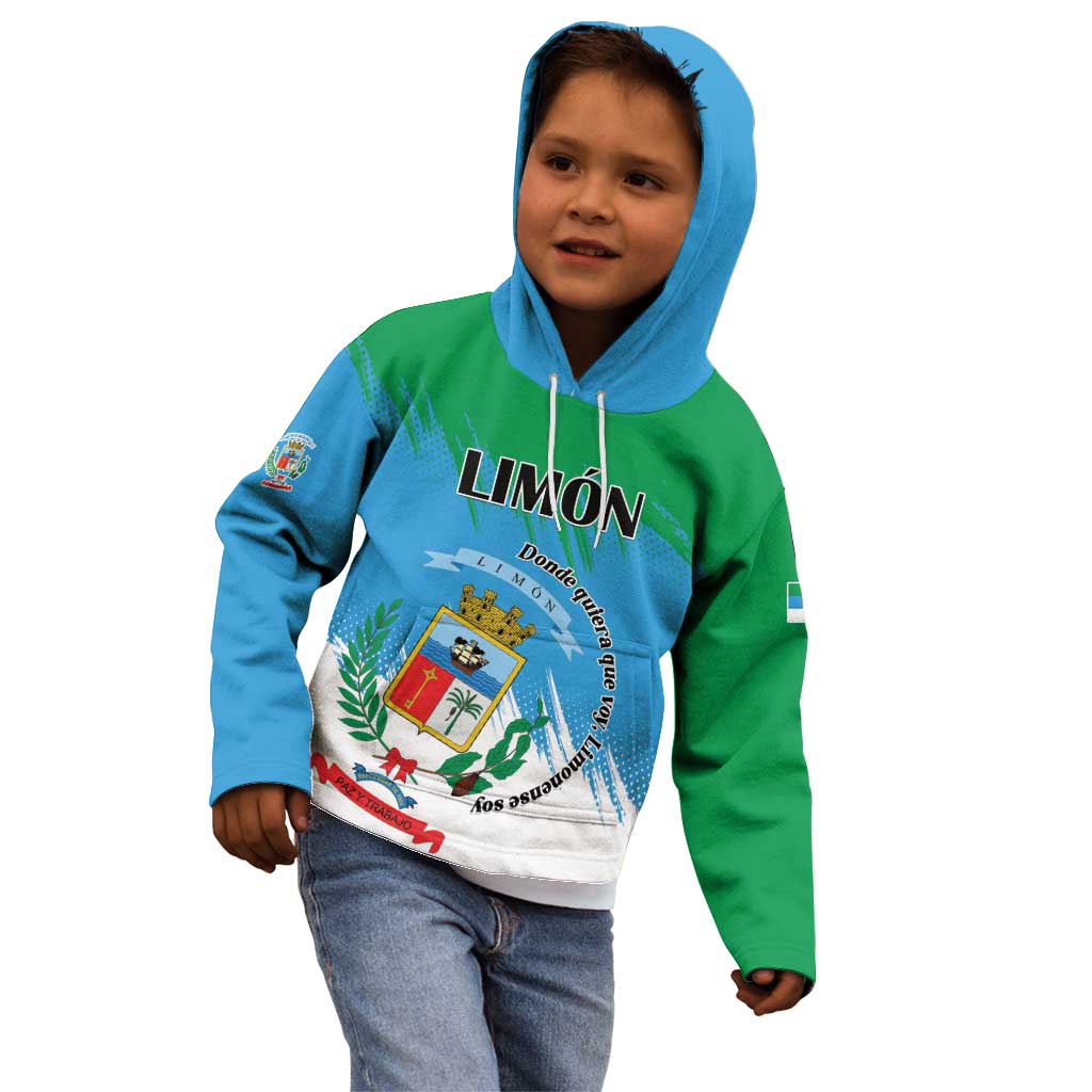 Personalized Costa Rica Limón Province Kid Hoodie Donde Quiera Que Voy Limonense Soy - Wonder Print Shop