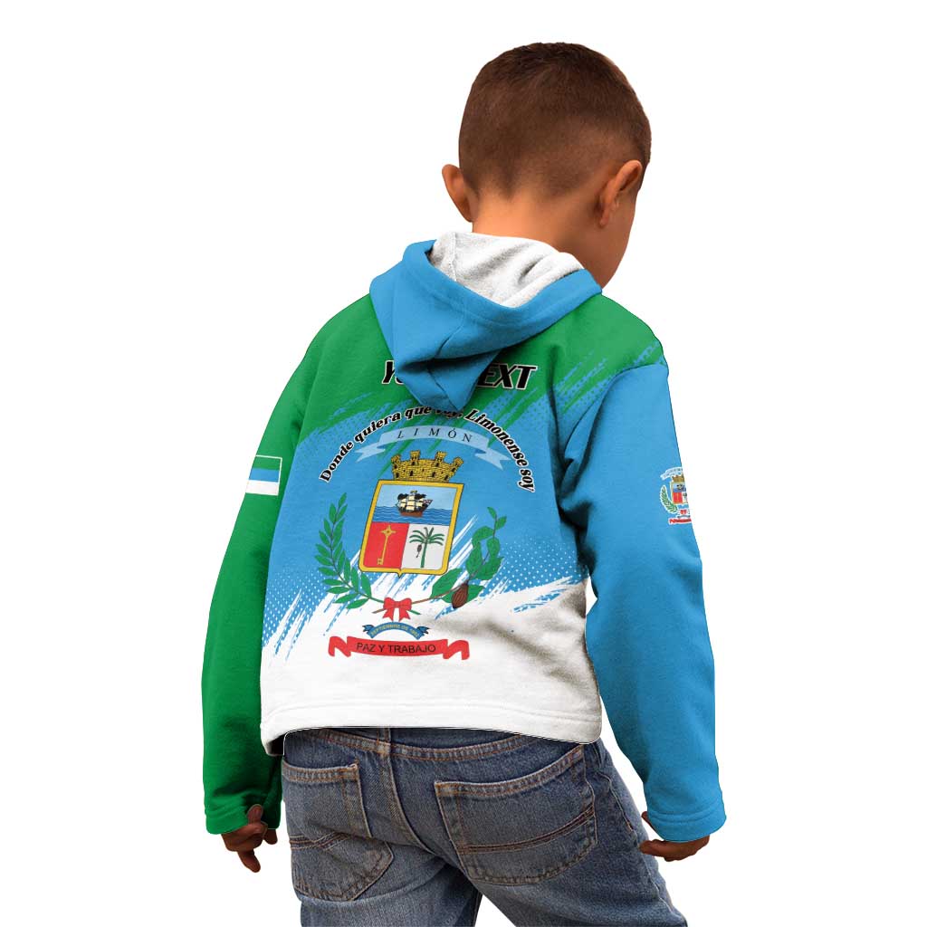 Personalized Costa Rica Limón Province Kid Hoodie Donde Quiera Que Voy Limonense Soy - Wonder Print Shop