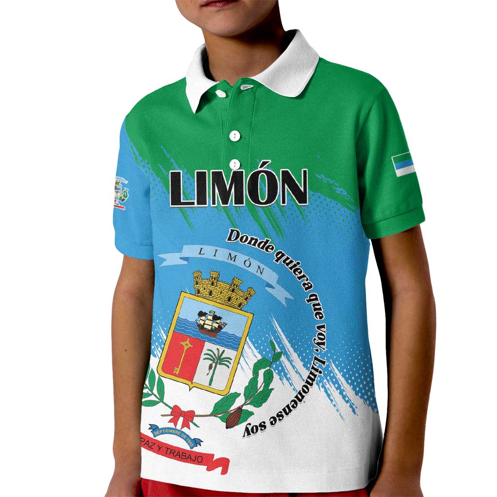 Personalized Costa Rica Limón Province Kid Polo Shirt Donde Quiera Que Voy Limonense Soy - Wonder Print Shop